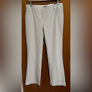 Express Checkered Pants - White and Grey